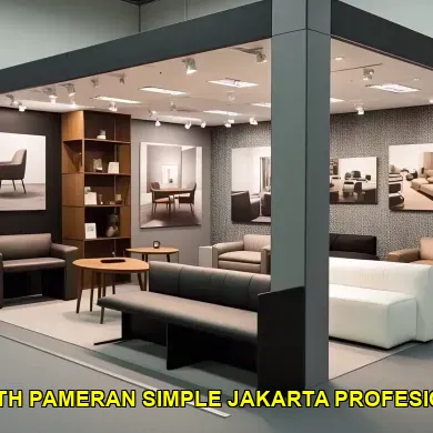 booth pameran simple jakarta profesional